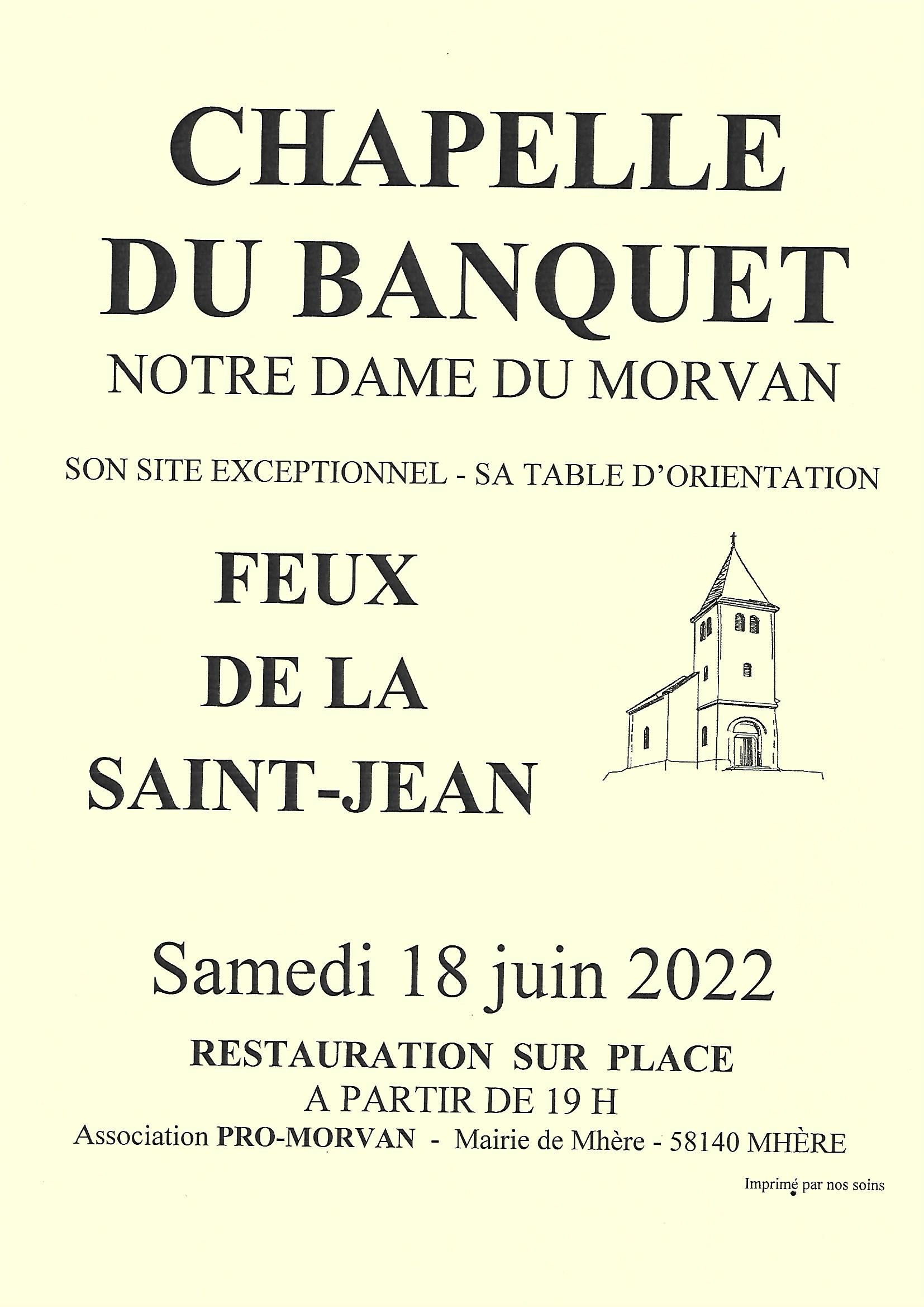 feu de la saint jean chapelle du banquet 2022