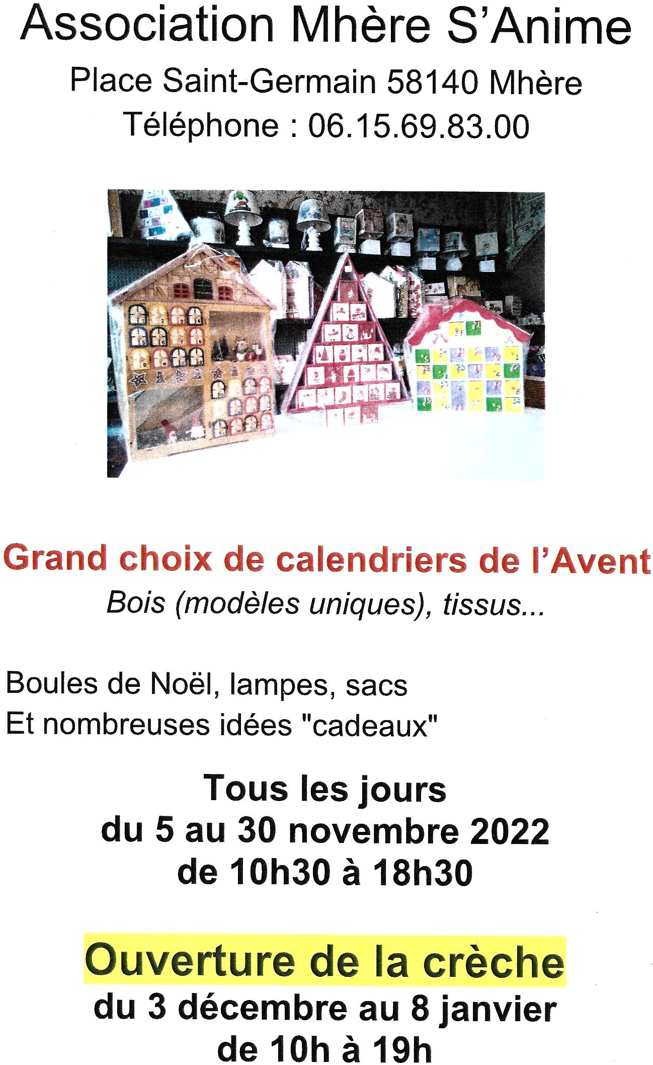 calendriers Avent et Noel 2022