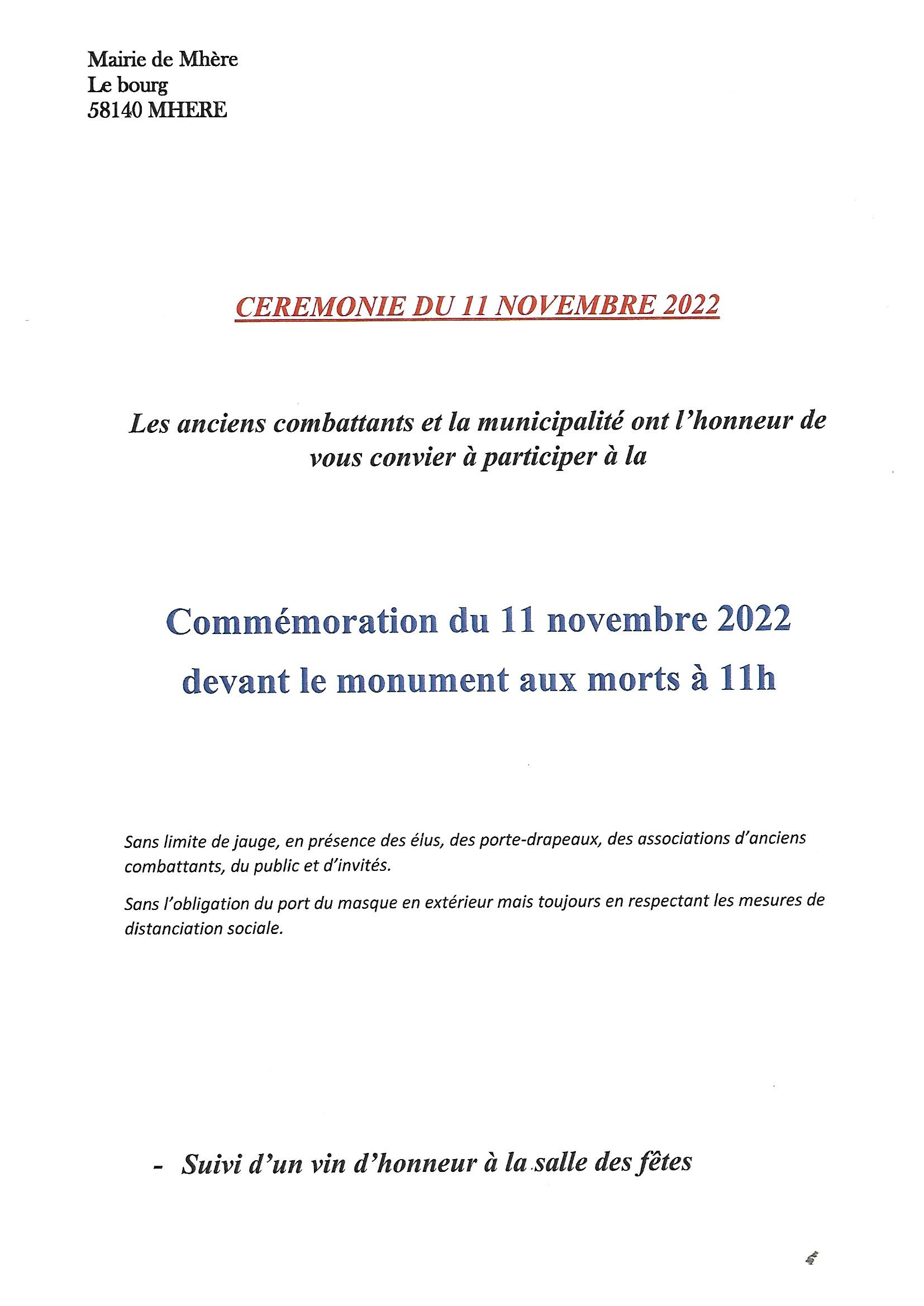 Affiche 11.11.2022