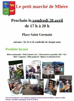 Le petit marché de Mhère – 28 avril 2023