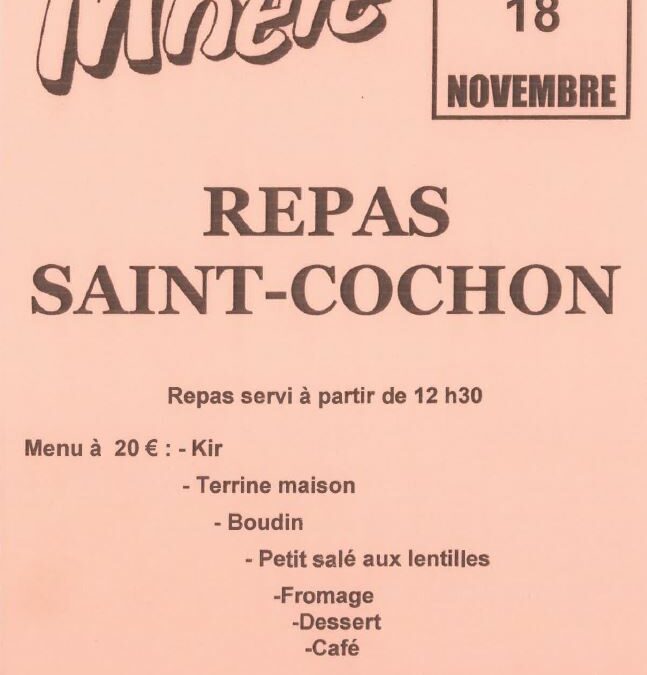 Repas de la Saint Cochon