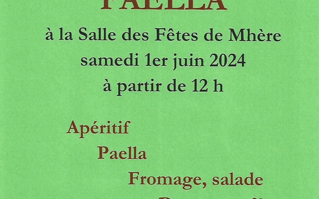 Paella Mhère en Morvand