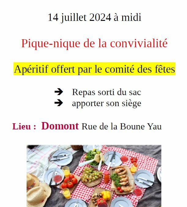 Pique-nique Comité des fêtes